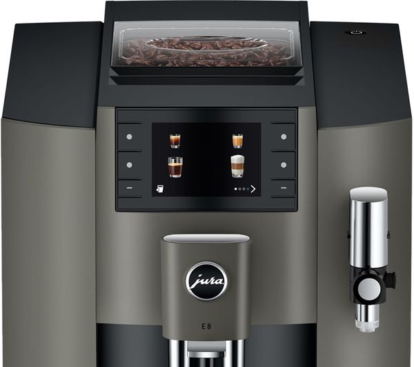 JURA E8 Smart Bean to Cup Coffee Machine - Dark Inox