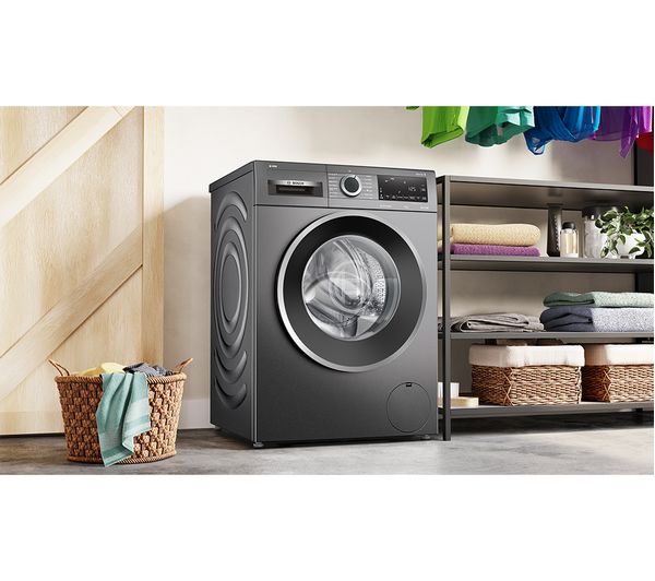 BOSCH Series 6 i-DOS WGG244FCGB 9 kg 1400 Spin Washing Machine - Graphite