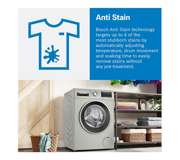 BOSCH Series 6 WGG254Z0GB AntiStain 10 kg 1400 Spin Washing Machine - White