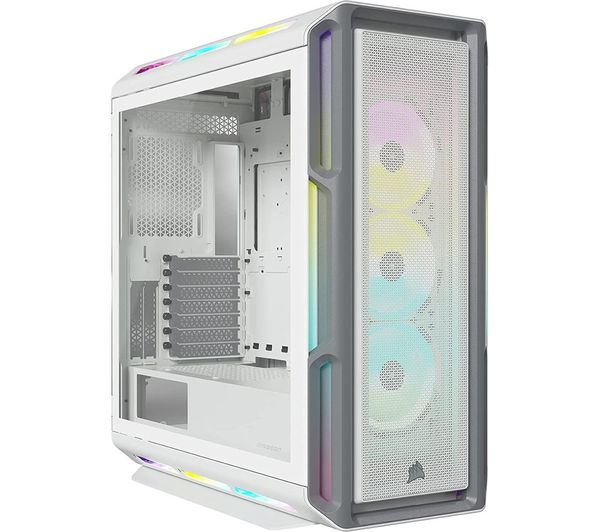 CORSAIR iCUE 5000T RGB ATX Mid-Tower PC Case - White
