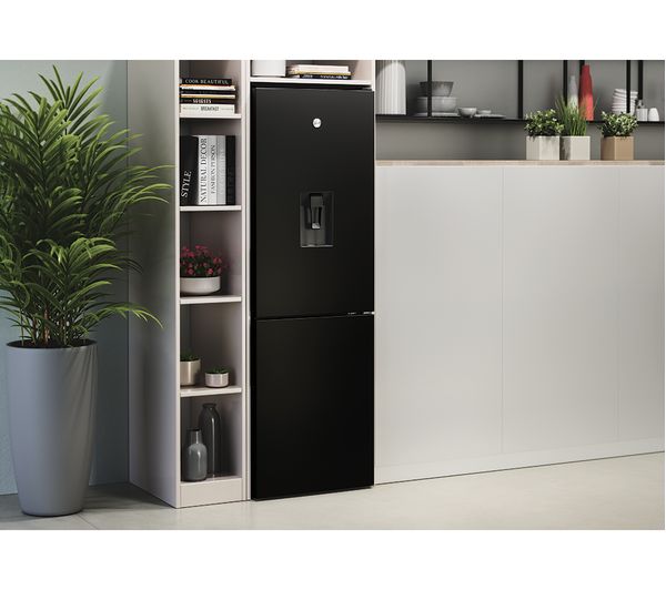 HOOVER HOCE4T618EWBK Smart 60 40 Fridge Freezer - Black