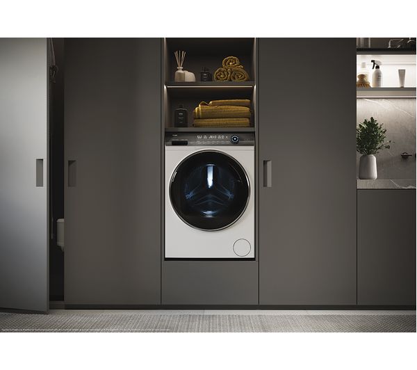 HAIER I Pro Series 7 Plus HW100-B14979U1 WiFi-enabled 10 kg 1400 Spin Washing Machine - White