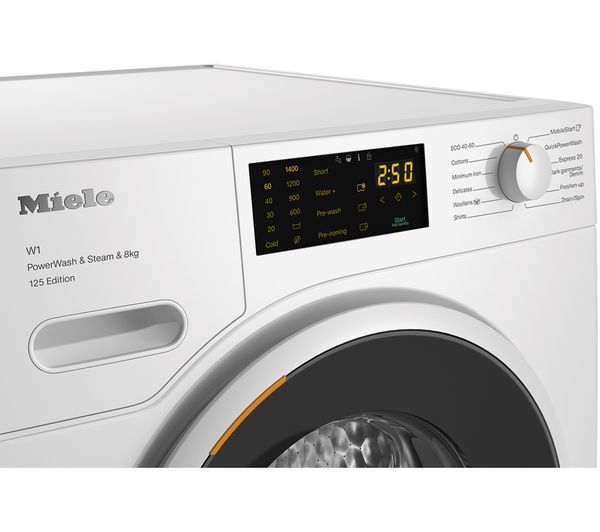 MIELE W1 PowerWash WWB380 WiFi-enabled 8 kg 1400 Spin Washing Machine - White