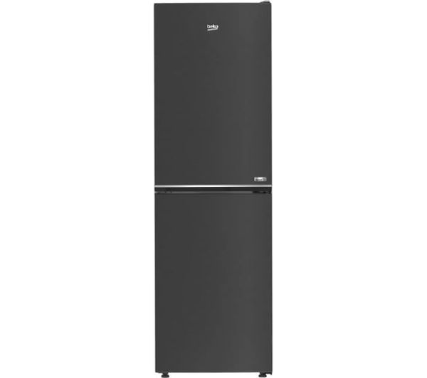 BEKO HarvestFresh AeroFlow CNG5692VPZ 50 50 Fridge Freezer - Black Steel