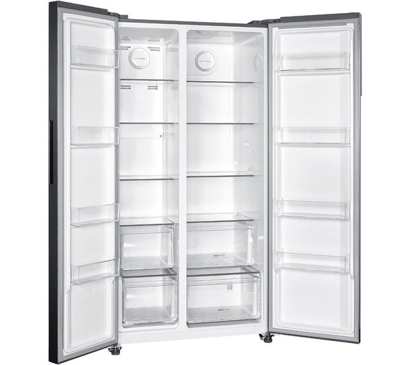 HOOVER HHSBSO-6174XK-1 American-Style Fridge Freezer - Stainless Steel
