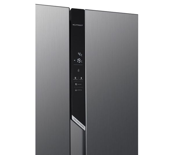 HOOVER HHSBSO-6174XK-1 American-Style Fridge Freezer - Stainless Steel