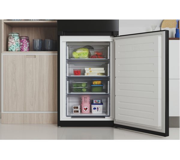INDESIT IBTNF 60182 B UK 50 50 Fridge Freezer - Black