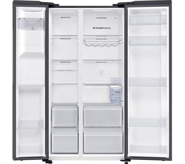 SAMSUNG SpaceMax RS64DG53R3B1EU American-Style Smart Fridge Freezer - Black