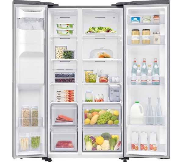 SAMSUNG SpaceMax RS64DG5303S9EU American-Style Smart Fridge Freezer - Refined Inox