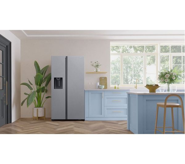 SAMSUNG SpaceMax RS64DG5303S9EU American-Style Smart Fridge Freezer - Refined Inox