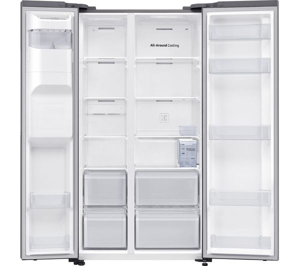 SAMSUNG SpaceMax RS64DG5303S9EU American-Style Smart Fridge Freezer - Refined Inox