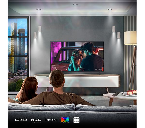 LG 55QNED80T6A 55 Smart 4K Ultra HD HDR QNED TV with Amazon Alexa