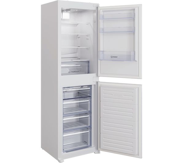INDESIT No Frost IBC18 5050 F2 Integrated 50 50 Fridge Freezer - Sliding Hinge
