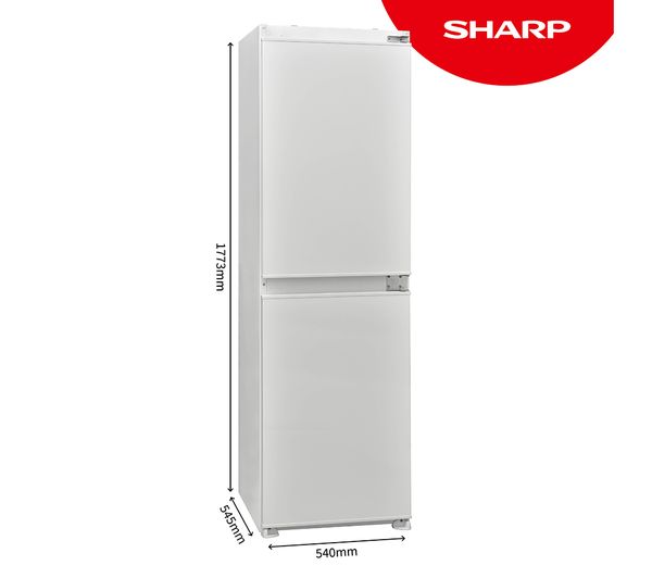 SHARP SJ-BE227M00X-EN Integrated 50 50 Fridge Freezer - Fixed Hinge