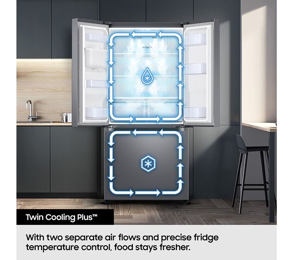 SAMSUNG Bespoke with Autofill Water Pitcher RF24BB620ES9EU Smart Fridge Freezer - Silver