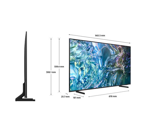 SAMSUNG Q60D 43 inch QLED 4K HDR Smart TV (2024) - QE43Q60D