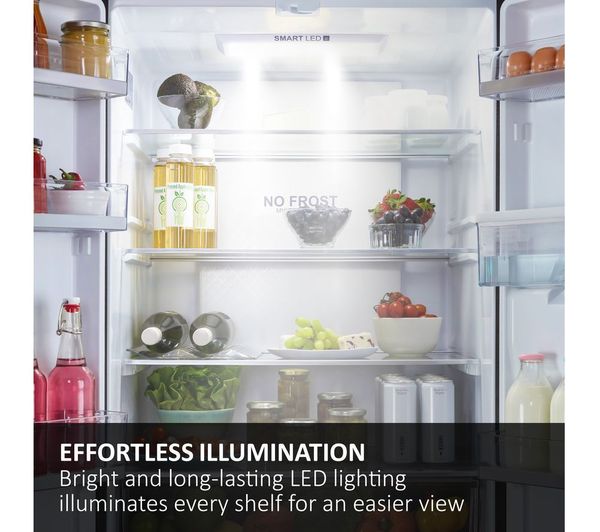HAIER HDPW5620DNPK Smart 60 40 Fridge Freezer - Platinum Inox