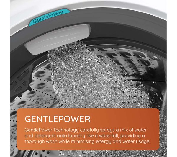 HOTPOINT Gentlepower H8 99ADS GPOWER UK 9 kg 1400 Spin Washing Machine - Silver