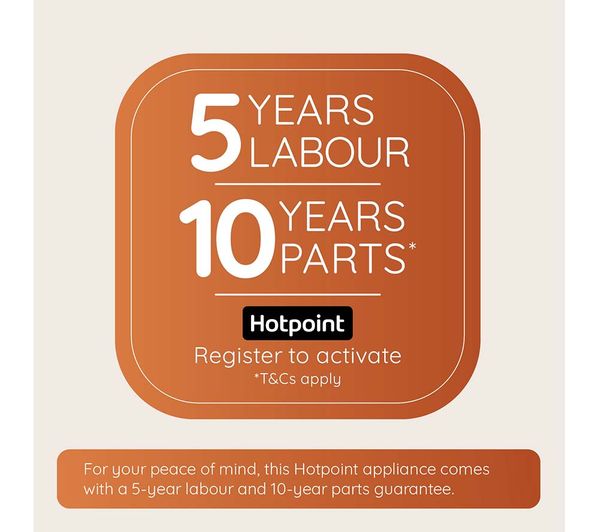HOTPOINT Gentlepower H8 99ADS GPOWER UK 9 kg 1400 Spin Washing Machine - Silver