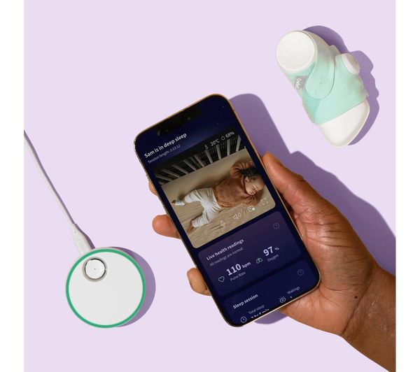 OWLET Baby Monitor Duo Smart Sock 3 & Cam 2 Bundle - Blue