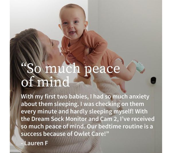 OWLET Baby Monitor Duo Smart Sock 3 & Cam 2 Bundle - Blue
