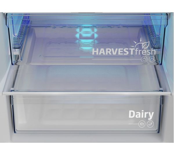BEKO HarvestFresh CNG7603VG 70 30 Fridge Freezer - Graphite