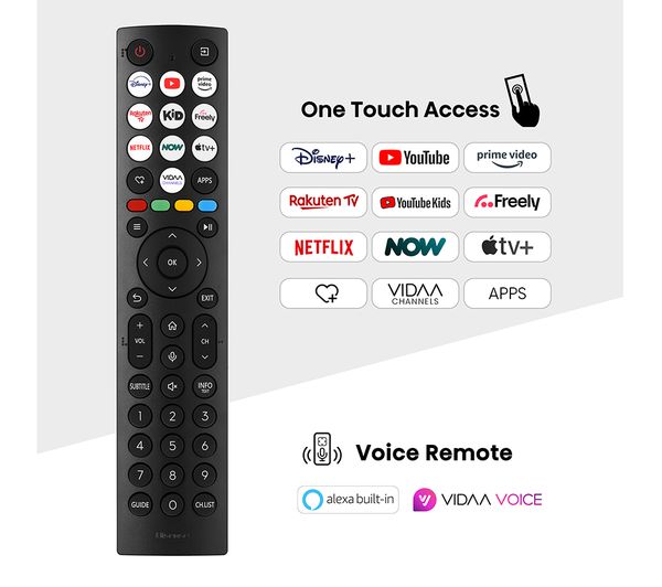 HISENSE 65E7NQTUK 65 Smart 4K Ultra HD HDR QLED TV with Amazon Alexa