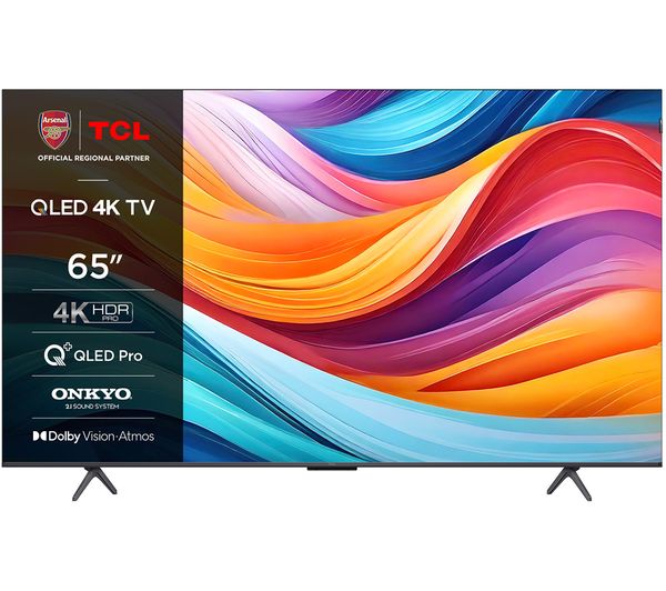 TCL 65C655K 65 Smart 4K Ultra HD HDR QLED TV with Google Assistant & Amazon Alexa