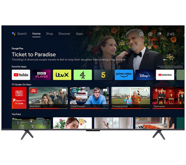 TCL 65C655K 65 Smart 4K Ultra HD HDR QLED TV with Google Assistant & Amazon Alexa