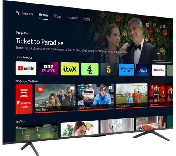 TCL 65C655K 65 Smart 4K Ultra HD HDR QLED TV with Google Assistant & Amazon Alexa