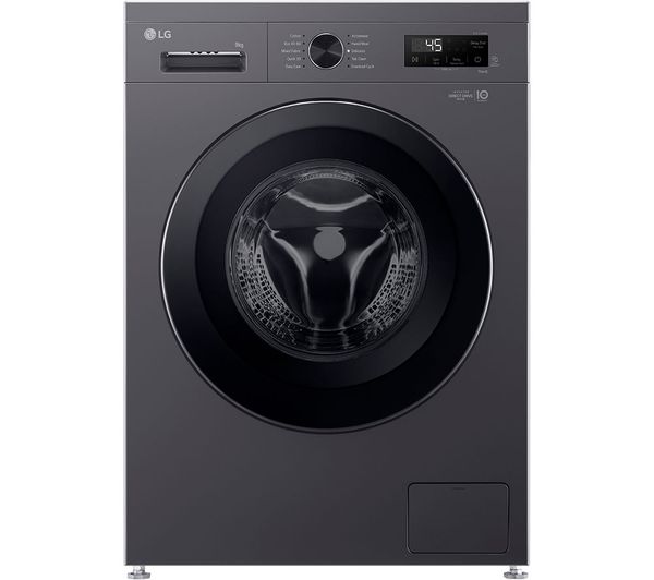 LG X10 Series Direct Drive F4X1009NMK WiFi-enabled 9 kg 1400 Spin Washing Machine - Slate Grey