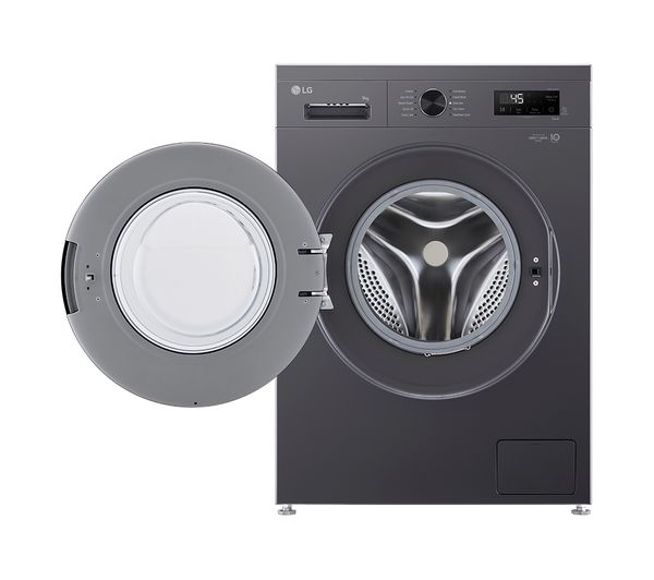 LG X10 Series Direct Drive F4X1009NMK WiFi-enabled 9 kg 1400 Spin Washing Machine - Slate Grey