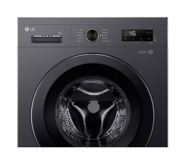LG X10 Series Direct Drive F4X1009NMK WiFi-enabled 9 kg 1400 Spin Washing Machine - Slate Grey