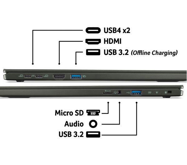 ACER Swift Edge 16" Laptop - AMD Ryzen 7 1 TB SSD Black