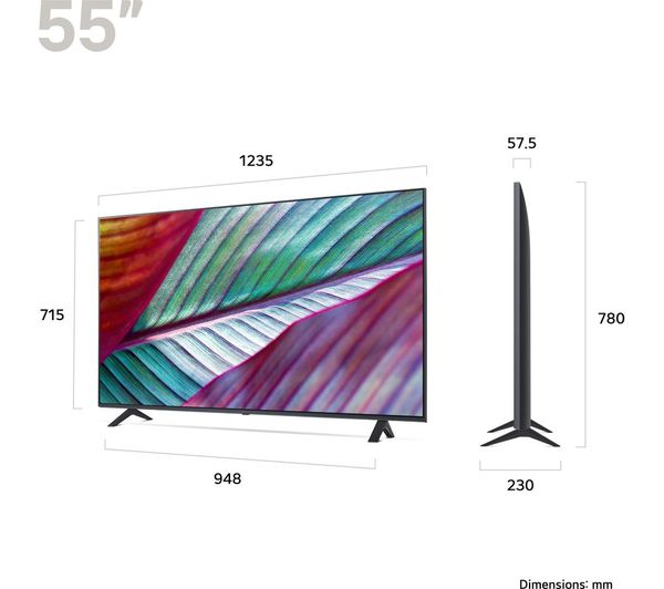 LG 55UR75006LK 55 Smart 4K Ultra HD HDR LED TV