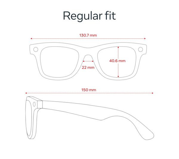 RAY-BAN Meta Wayfarer (Standard) Smart Glasses - Matte Black Polarised Gradient Graphite